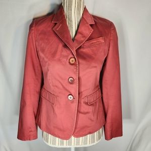 Designer Dusty Rose Color Blazer Size Small